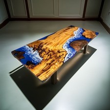 Custom Resin River Table Top |