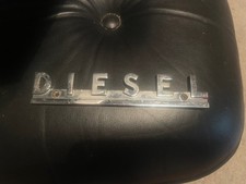 DIESEL Heck Kofferraum Metall Emblem Schriftzug Oldtimer 