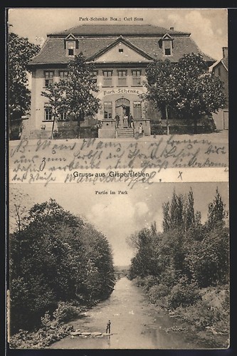 Ansichtskarte gispersleben - ansichtskarte,