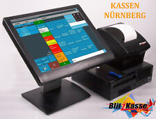 Kasse für Gastronomie bis 75 Tische: 15" Touchscreen, Drucker, Blitzkasse Restau