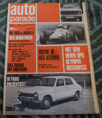 Auto parade 1967 - auto, bmw
