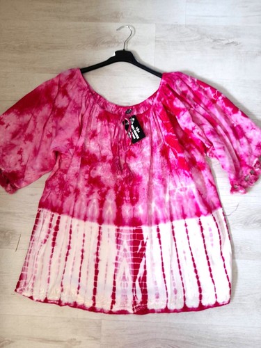 Batik tunika bluse - batik, indien