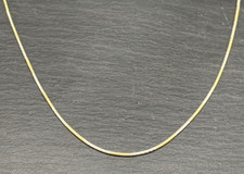 Kette  44 cm  925er Silber  Schlangenkette  Bi-Color Vergoldet