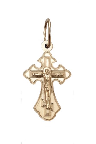 585 rotgold kreuz russisch - 585,