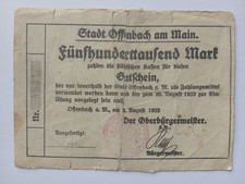 Notgeld-Schein – 8.8.1923