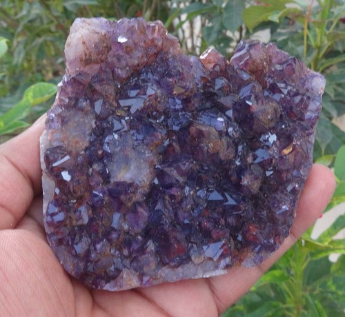 Amethyst auf chalcedon - amethyst,