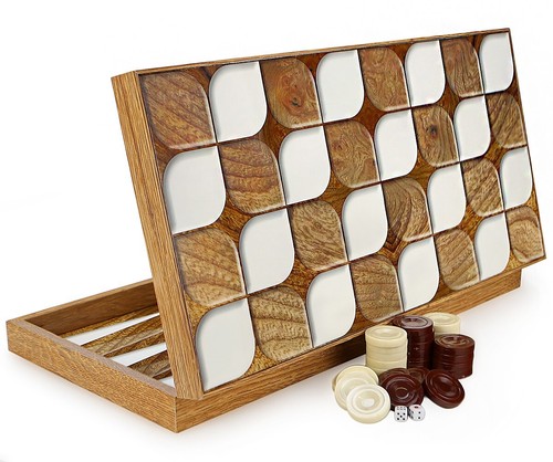 Luxus wood backgammon tavla - wood,