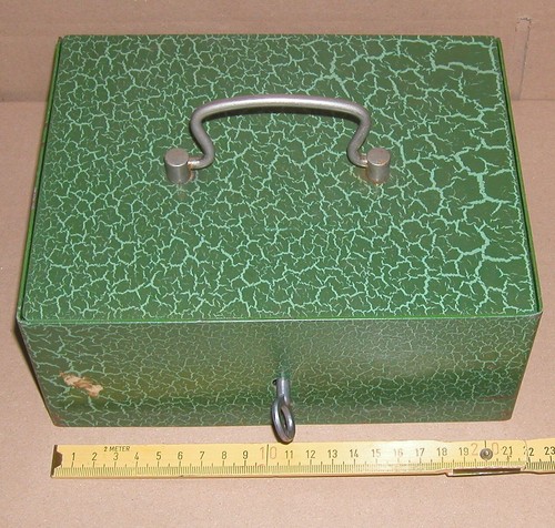 Alte geldkassette mit - alte,