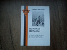 Programm    Wismut Gera  -