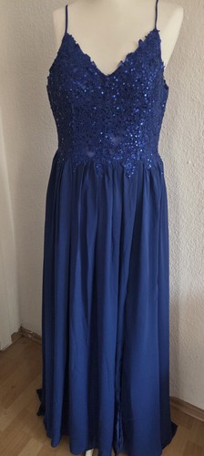 Damen abendkleid lang blau - damen,