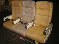 3er Sitzbank Flugzeugsitzbank Sitzreihe Flugzeugsitz verstellbar Airbus A 300