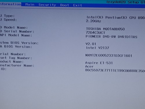 Acer aspire 531 - aspire, 571