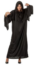 sexy Damen Halloween Kostüm Vampir Fledermaus Dracula Robe Tod Gothic Organza