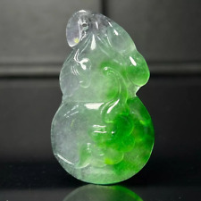 Certified Natural High Ice A perfect Green Jade Jadeite Pendant&Necklace