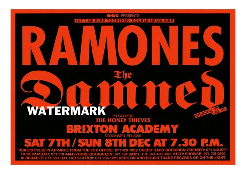 The ramones damned gig - /,