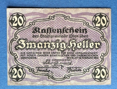 Original notgeld kassenschein - notgeld,