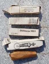 4 Stück Glühkerzen Multicar RS 09 Waran GT124   MB 11 1,7V 40A  ungebraucht  IFA