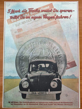 KdF Wagen Werbeplakat +5 Mark