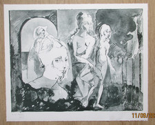 Erotischer Surrealismus - Lithografie von Heinrich RICHTER - Signierte Auflage