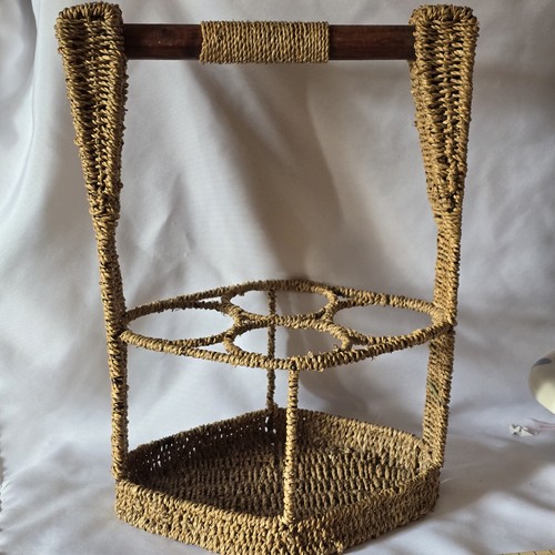 Vintage geflochtener rattan - vintage, 4