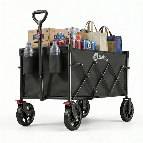 Bollerwagen faltbar 120l 100kg - bollerwagen,
