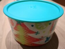 TUPPERWARE  2,0 L türkis Weihnachten Bingo ? Vorrat Behälter Keksdose