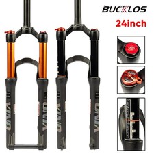 MTB 24" Falten Luftfedergabel 120mm Federweg 9mm QR/100*15mm Steckachse Fahrrad