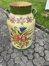 Alte bemalte Milchkanne, Dekokanne, Schimständer, Deko 5,2 Kg