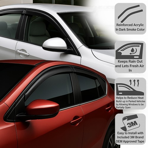 Tape rain guard - tape-on,