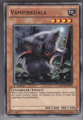 Vampirkoala common - yu-gi-oh,