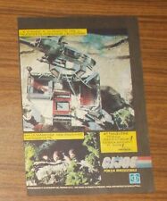 Seltene Werbung Hasbro G.I. Joe Dragonfly Militärbasis Foto-Story 1987