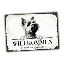 Hundeschild Willkommen Zuhause