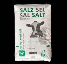Futtersalz 25kg Viehsalz Steinsalz fein Natriumchlorid Rind Schaf Ziege Wild BIO