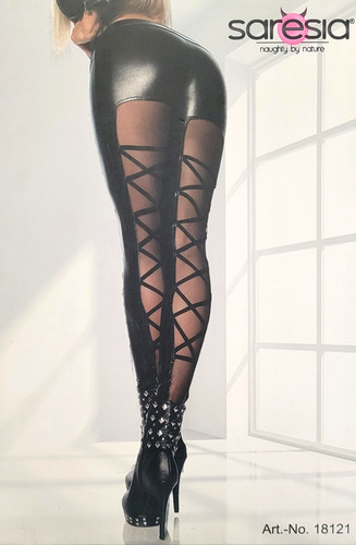 Wetlook leggings größe - größe, s