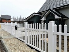 Kunststoffzaun weiß - ,