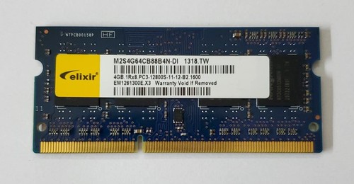 Elixir 4gb 1rx8 pc3 12800s - 4gb,
