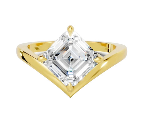 14k gelbgold lab diamond - 14k,