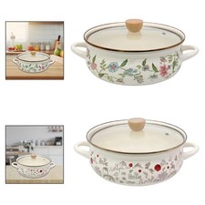 Emaille Suppentopf mit Deckel