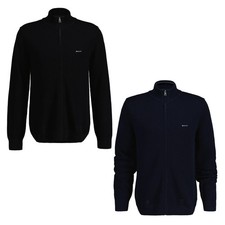 GANT Herren Pique-Strickjacke