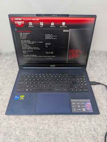 Msi stealth studio - blue, i7