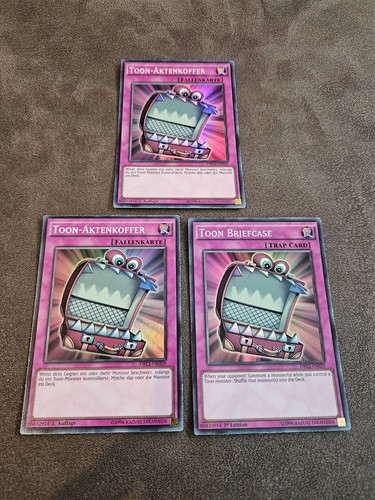3x toon aktenkoffer - yu-gi-oh!, toon-aktenkoffer