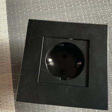 Steckdose 1 Fach Schuko Kombisteckdose Wandsteckdosen Schwarz Luxus-Time