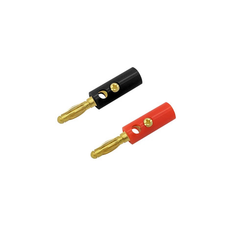 Bananenstecker set rot - bananenstecker, rot+