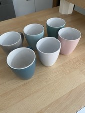 6 Kaffeetassen Keramiktassen Bunt A 200 Ml Klein Becher