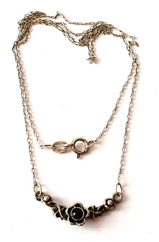 Collier kette silber - collier, mit