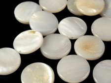 Natur muschel perlen - perlen, 12mm