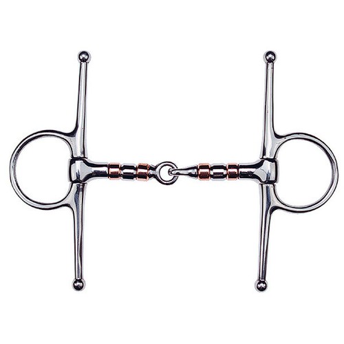 Knebeltrense mit kupferrollen - knebeltrense,