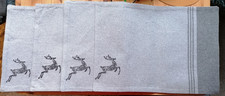 Platzsets aus Baumwolle ,grau mit Elchmotiv 8 Stck.,