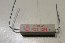 R33 Keramikwiderstand 0,33Ω, 5Watt, ±10%, axial, Abmessung: 25x6,5x6,5 mm