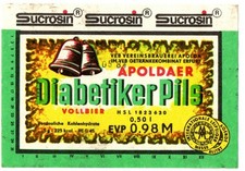 DDR Bieretikette Apoldaer